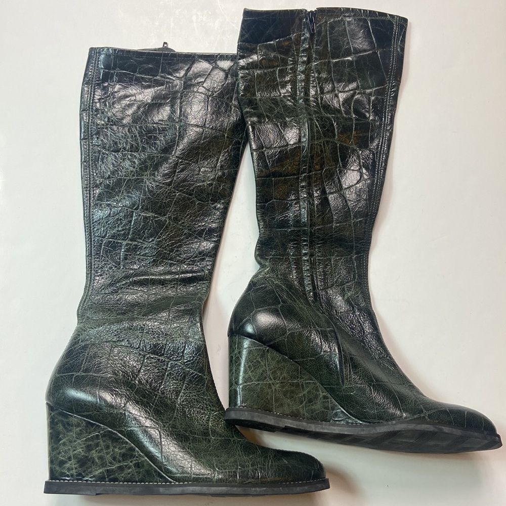 At Che LN Patent Pending Abrique En France Women Shoes Boots Size 38 US 7